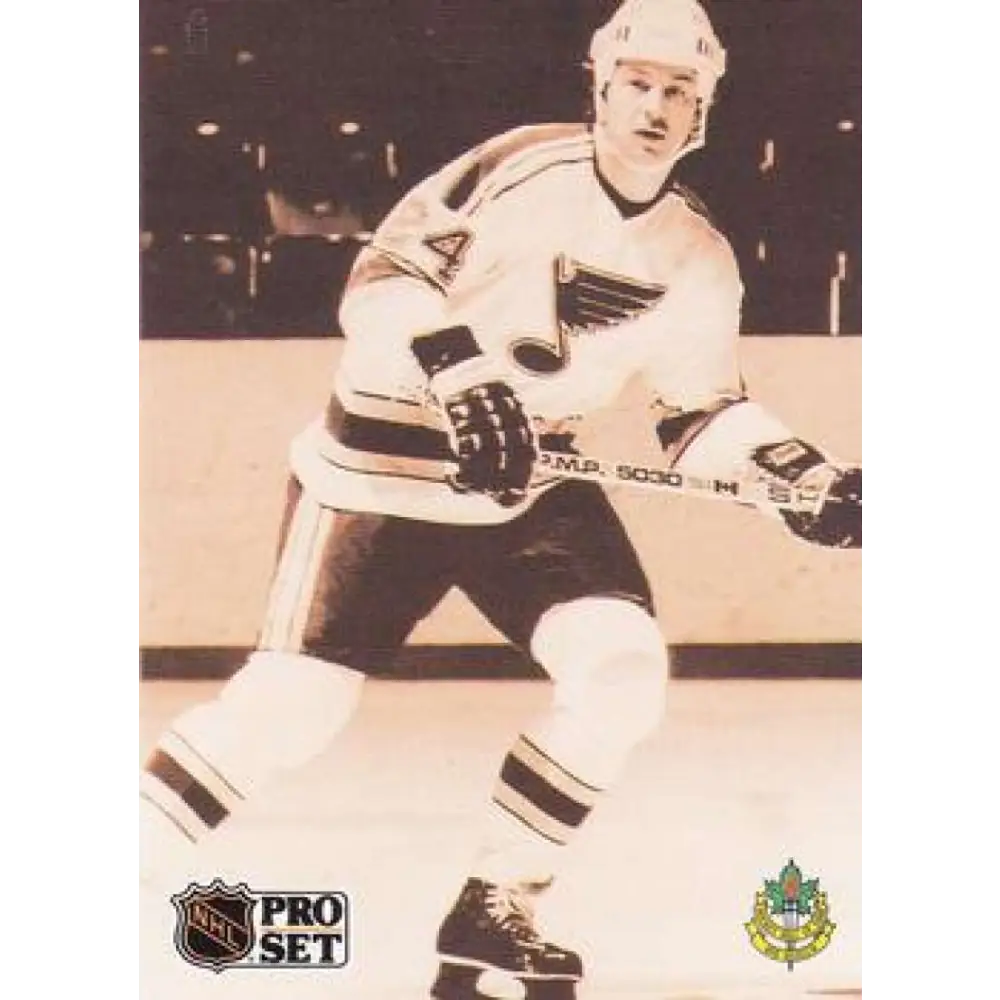 1991-92 Pro Set #597 Bernie Federko NM-MT St. Louis Blues Hockey Card Image 1