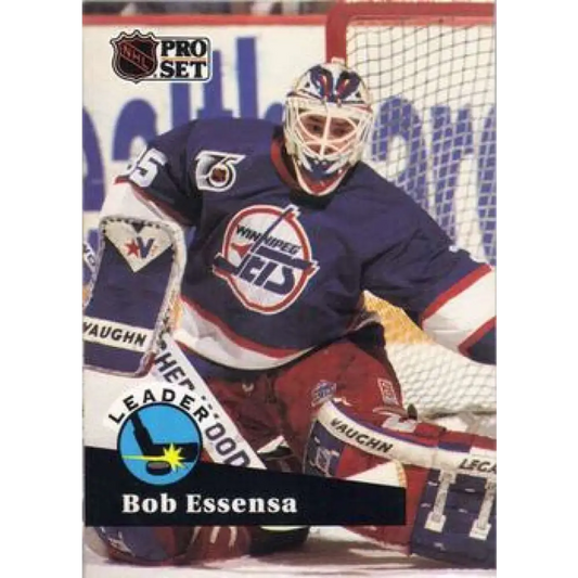 1991-92 Pro Set #602 Bob Essensa LL NM-MT Winnipeg Jets Hockey Card Image 1