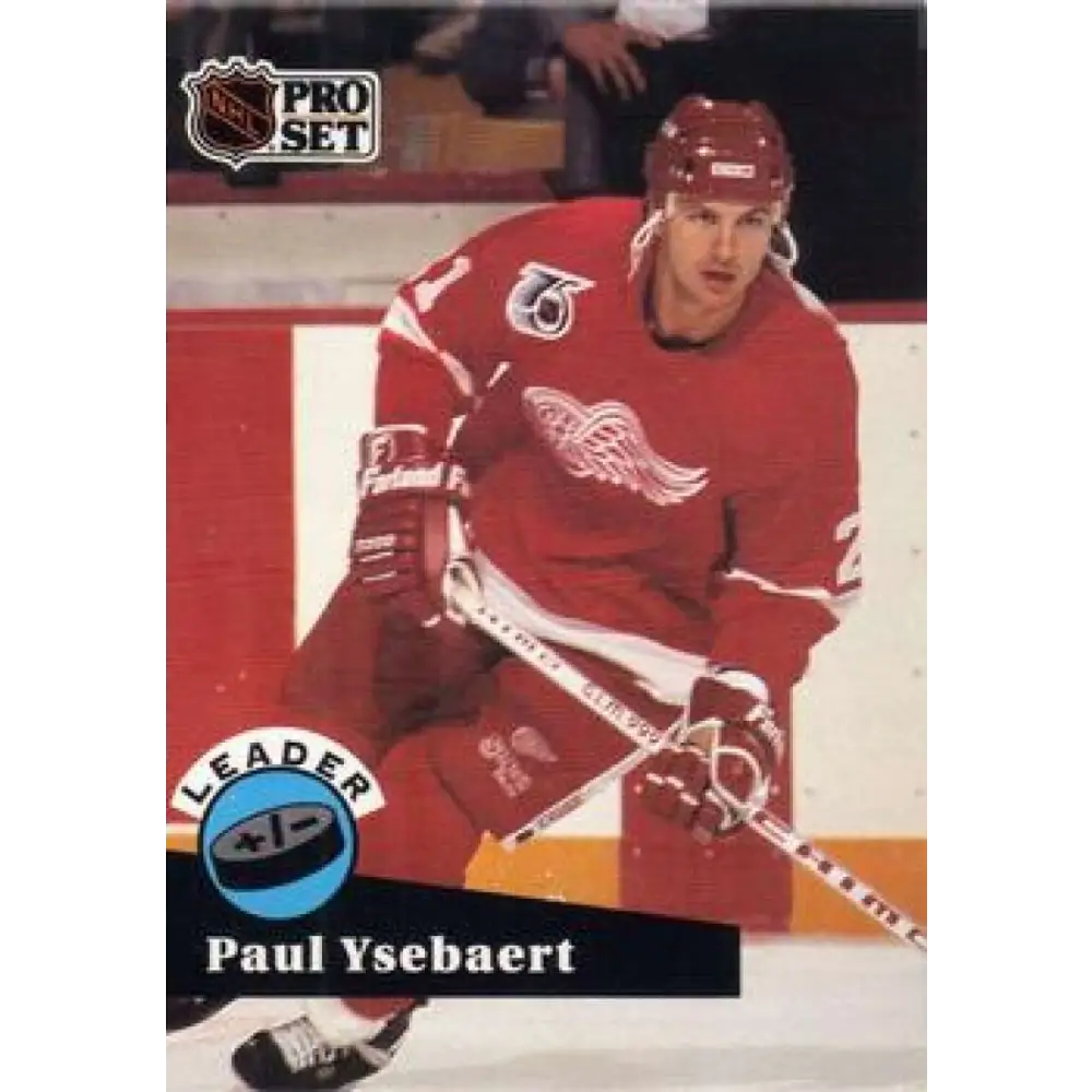 1991-92 Pro Set #608 Paul Ysebaert LL NM-MT Detroit Red Wings Hockey Card Image 1