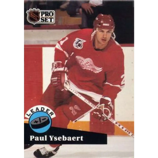 1991-92 Pro Set #608 Paul Ysebaert LL NM-MT Detroit Red Wings Hockey Card Image 1