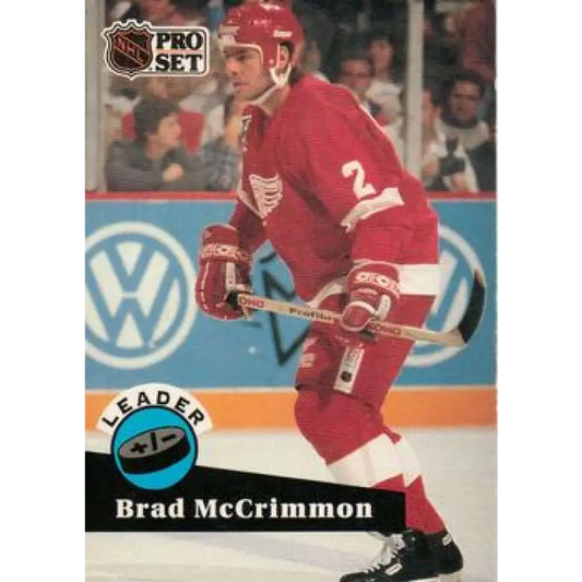 1991-92 Pro Set #609 Brad McCrimmon LL NM-MT Detroit Red Wings Hockey Card Image 1