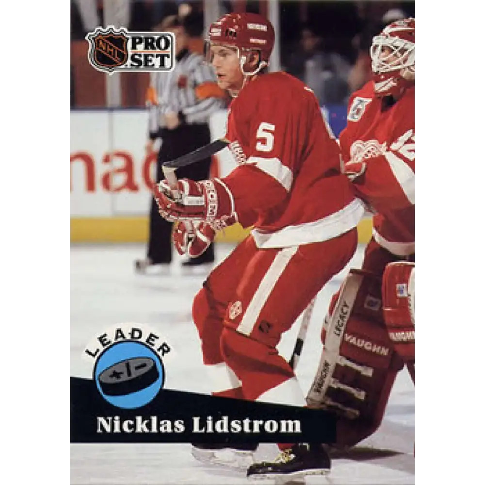 1991-92 Pro Set #610 Nicklas Lidstrom LL NM-MT Detroit Red Wings Hockey Card Image 1