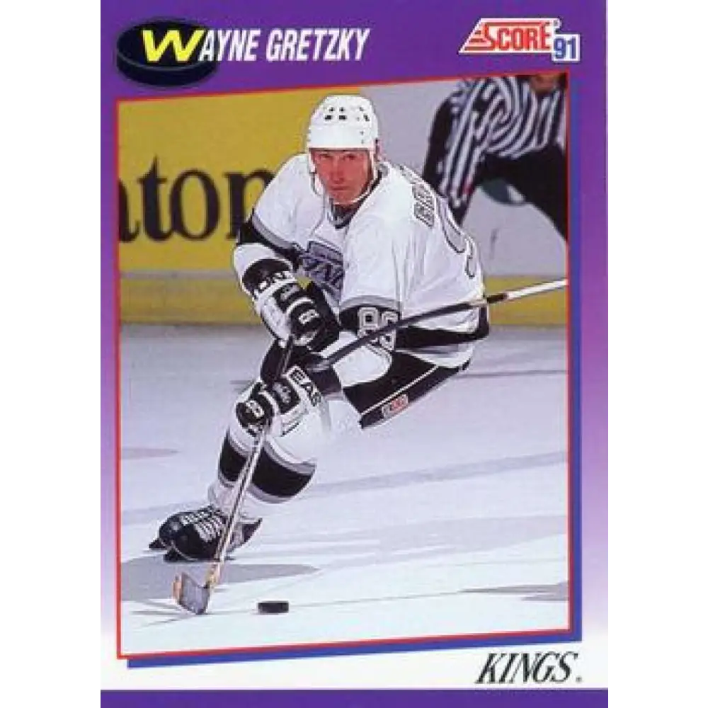1991-92 Score American #100 Wayne Gretzky NM-MT Los Angeles Kings Hockey Card  Image 1
