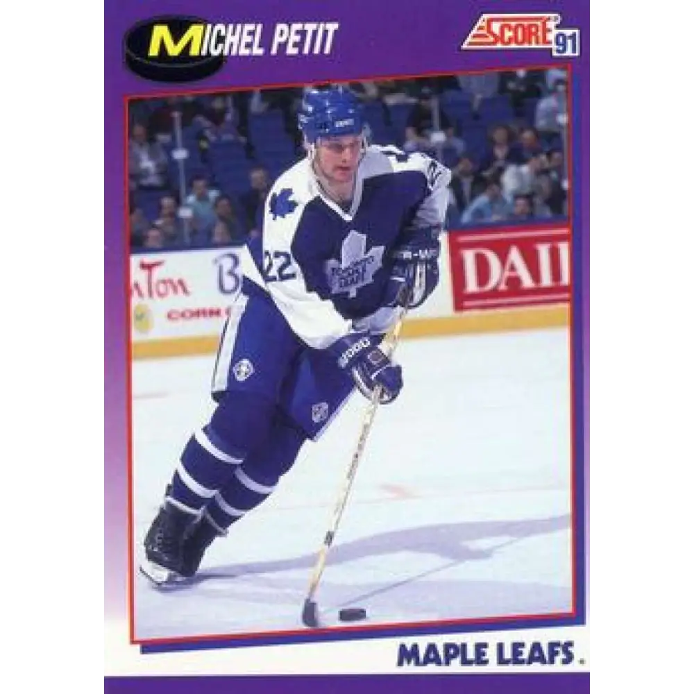 1991-92 Score American #103 Michel Petit NM-MT Toronto Maple Leafs Hockey Card  Image 1