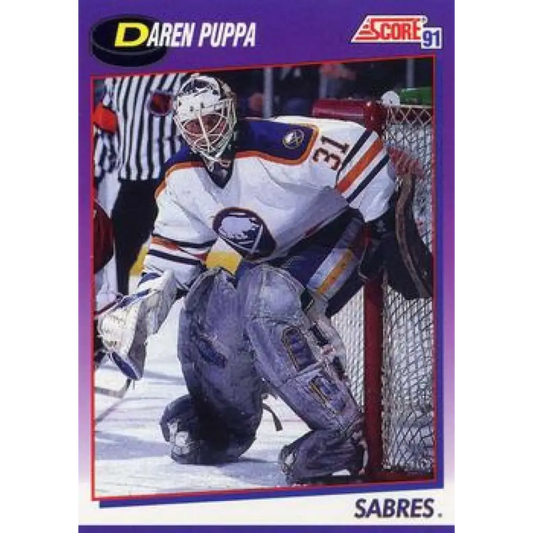 1991-92 Score American #106 Daren Puppa NM-MT Montreal Canadiens Hockey Card  Image 1