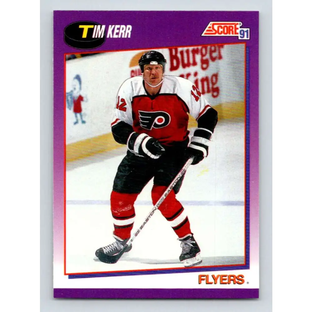 1991-92 Score American #108 Tim Kerr NM-MT Philadelphia Flyers Hockey Card  Image 1