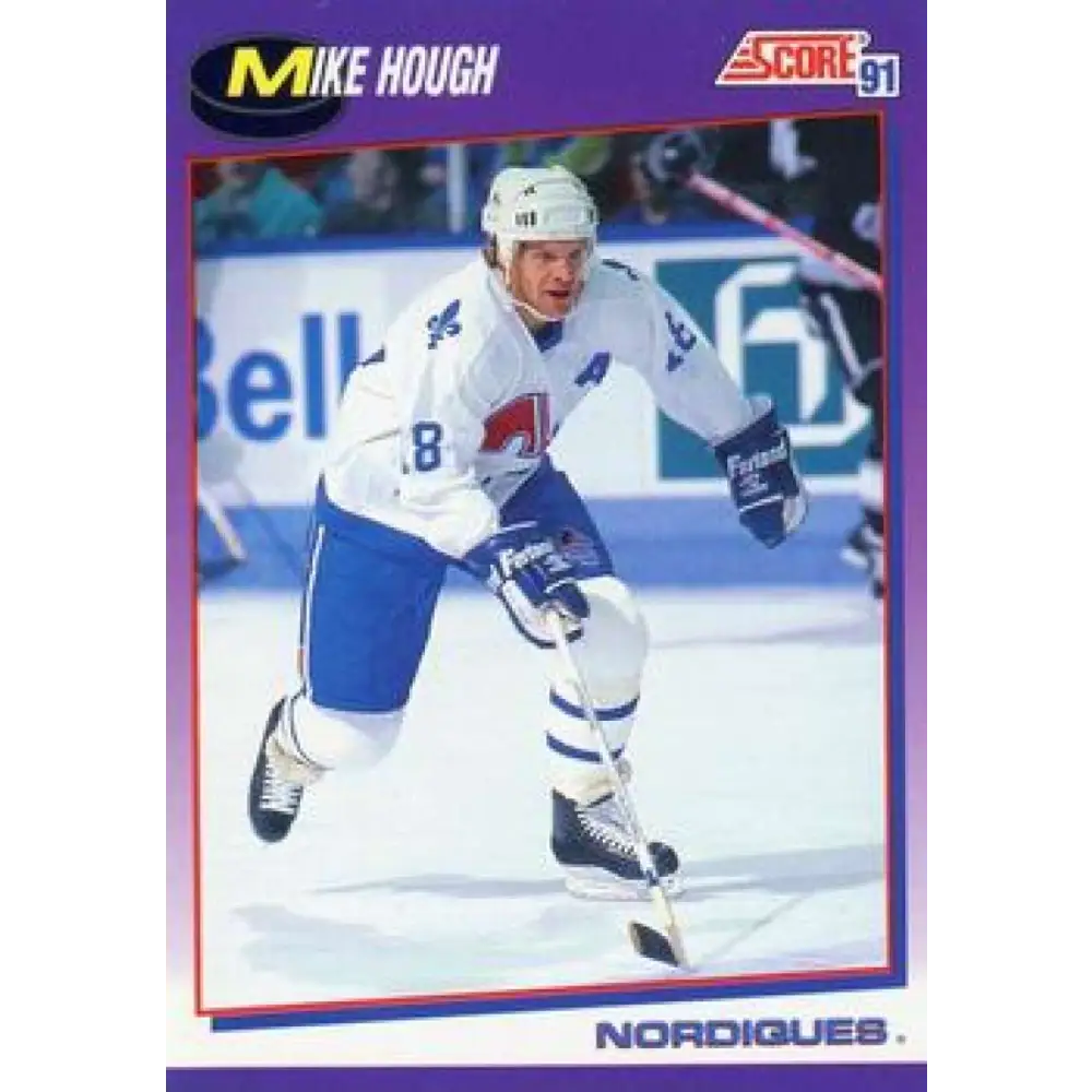 1991-92 Score American #112 Mike Hough NM-MT Quebec Nordiques Hockey Card  Image 1