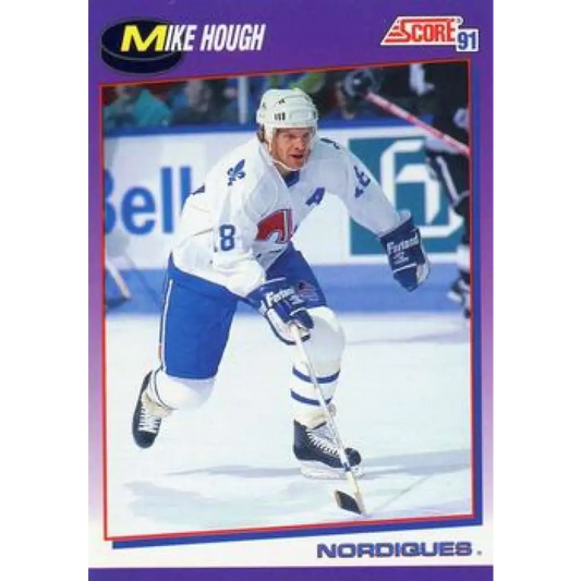 1991-92 Score American #112 Mike Hough NM-MT Quebec Nordiques Hockey Card  Image 1