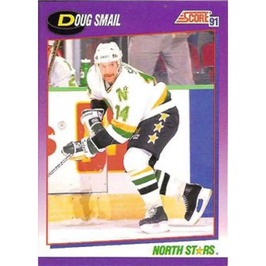 1991-92 Score American #12 Doug Smail NM-MT Minnesota North Stars Hockey Card  Image 1