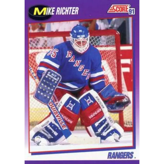 1991-92 Score American #120 Mike Richter NM-MT New York Rangers Hockey Card  Image 1