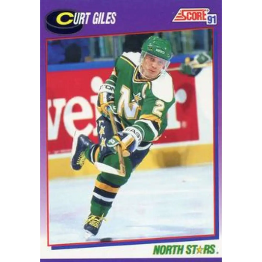 1991-92 Score American #137 Curt Giles NM-MT Minnesota North Stars Hockey Card  Image 1