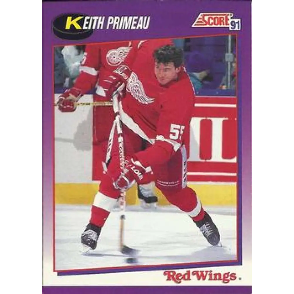 1991-92 Score American #144 Keith Primeau NM-MT Detroit Red Wings Hockey Card  Image 1
