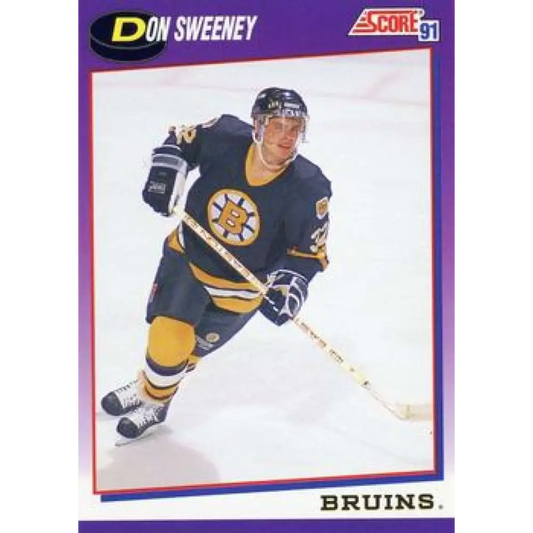 1991-92 Score American #146 Don Sweeney NM-MT Boston Bruins Hockey Card  Image 1