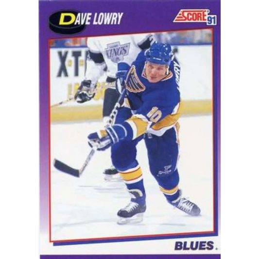 1991-92 Score American #149 Dave Lowry NM-MT St. Louis Blues Hockey Card  Image 1
