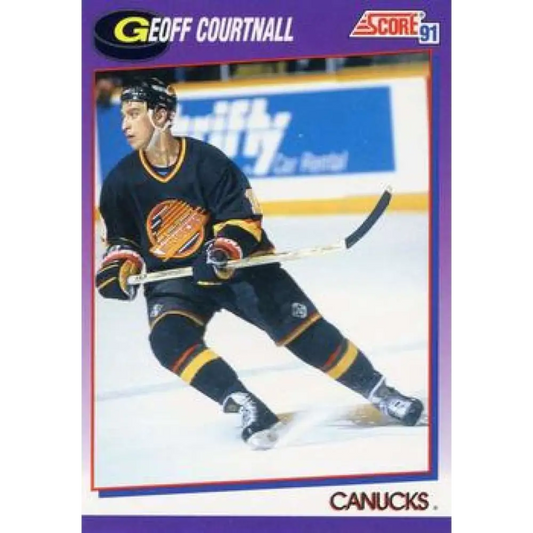 1991-92 Score American #150 Geoff Courtnall NM-MT Vancouver Canucks Hockey Card  Image 1