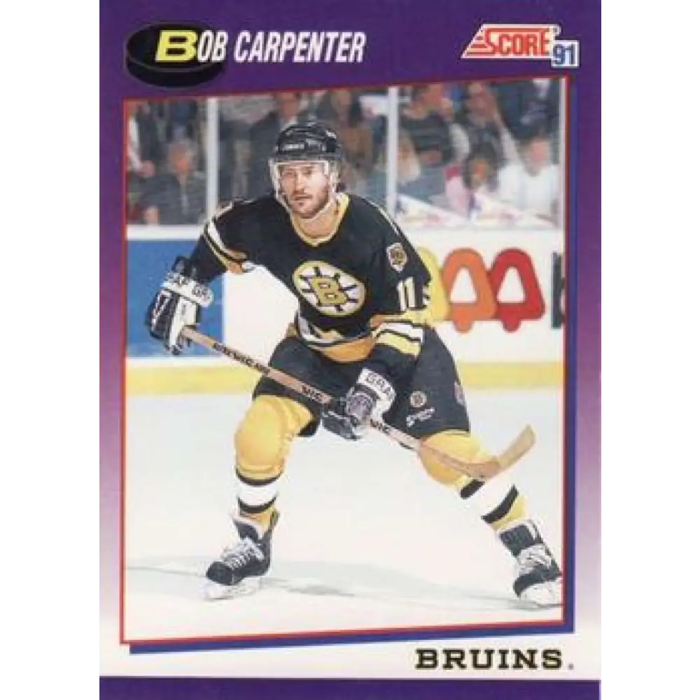 1991-92 Score American #162 Bob Carpenter NM-MT Boston Bruins Hockey Card  Image 1