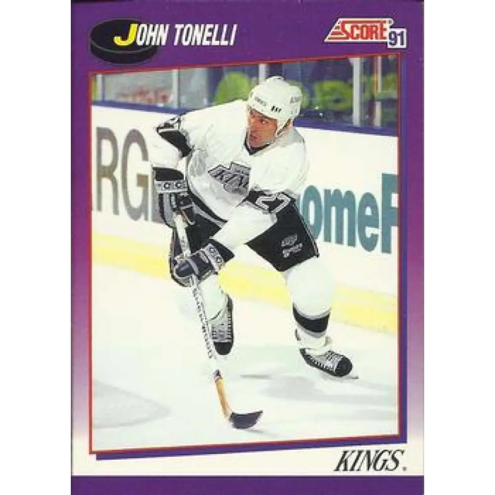 1991-92 Score American #172 John Tonelli NM-MT Los Angeles Kings Hockey Card  Image 1