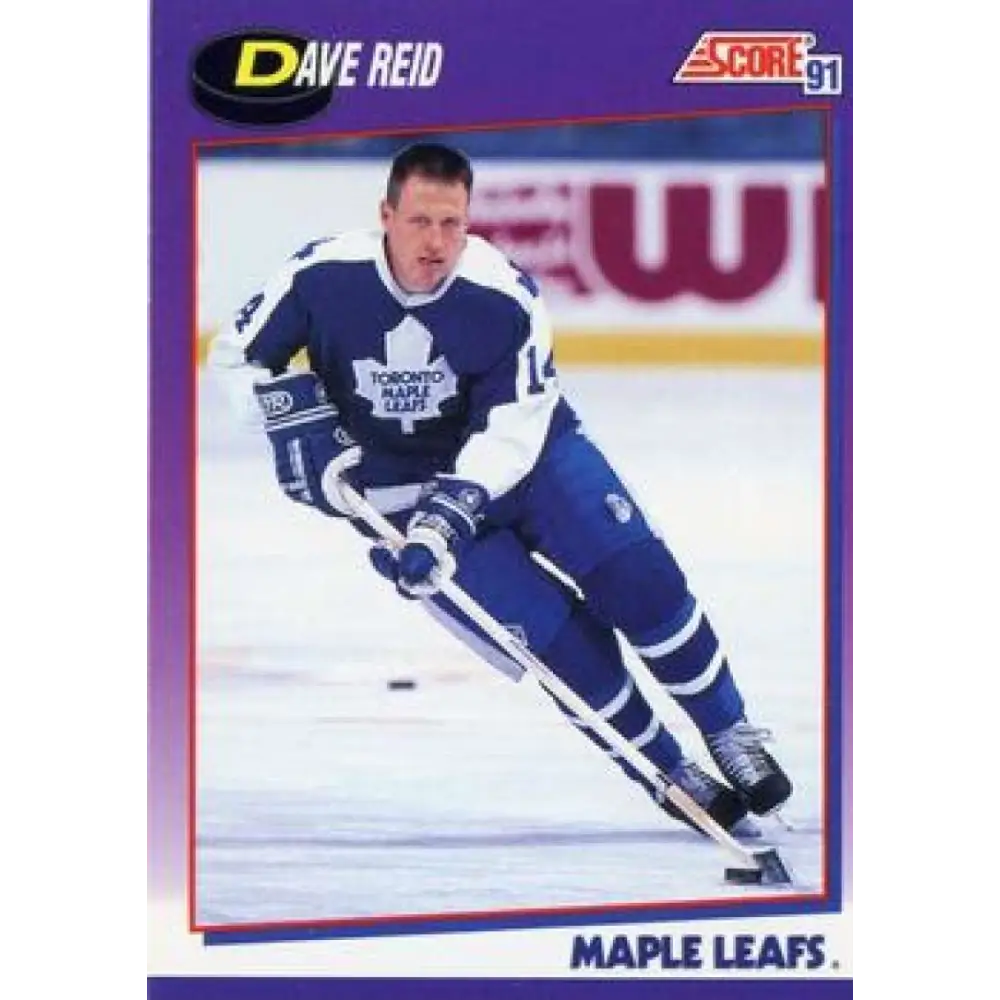 1991-92 Score American #173 David Reid NM-MT Toronto Maple Leafs Hockey Card  Image 1