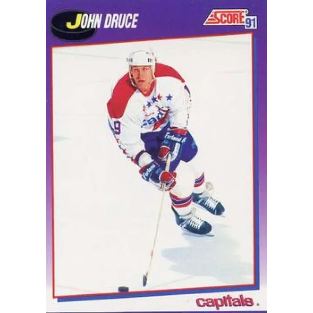 1991-92 Score American #180 John Druce NM-MT Washington Capitals Hockey Card  Image 1