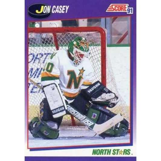 1991-92 Score American #191 Jon Casey NM-MT Minnesota North Stars Hockey Card  Image 1