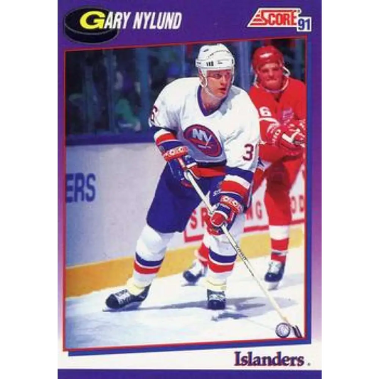 1991-92 Score American #192 Gary Nylund NM-MT New York Islanders Hockey Card  Image 1