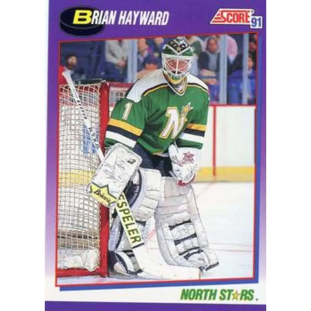 1991-92 Score American #211 Brian Hayward NM-MT Minnesota North Stars Hockey Card  Image 1