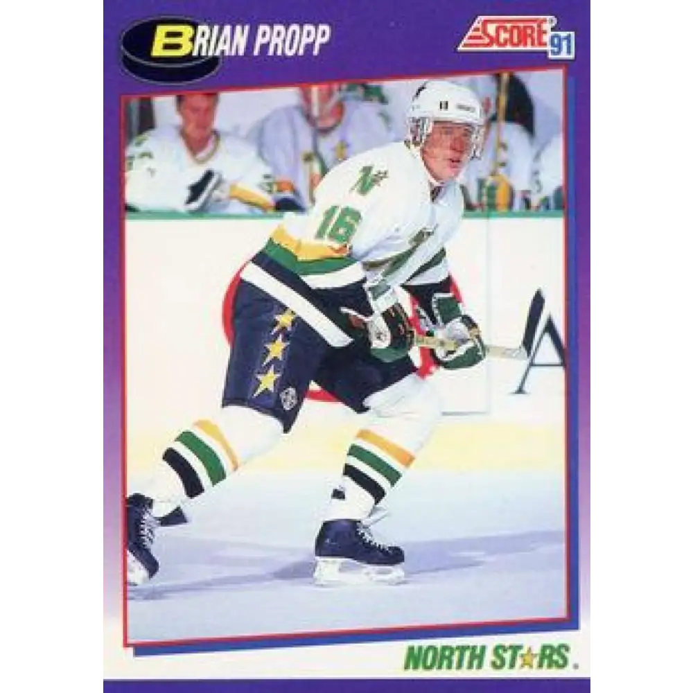 1991-92 Score American #223 Brian Propp NM-MT Minnesota North Stars Hockey Card  Image 1