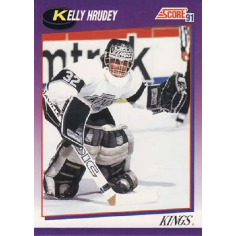 1991-92 Score American #231 Kelly Hrudey NM-MT Los Angeles Kings Hockey Card  Image 1