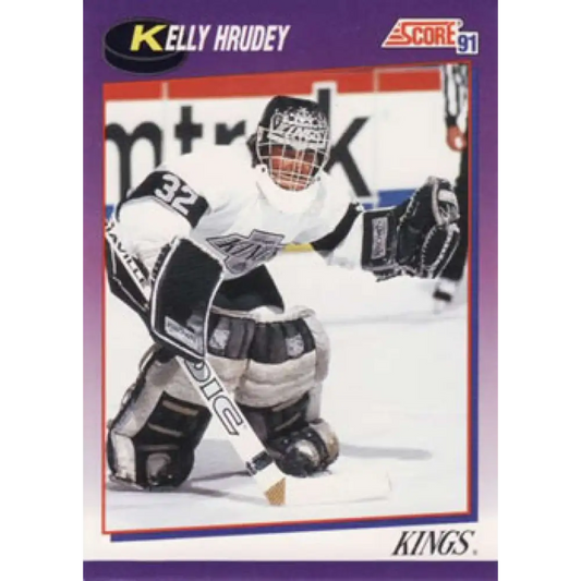1991-92 Score American #231 Kelly Hrudey NM-MT Los Angeles Kings Hockey Card  Image 1