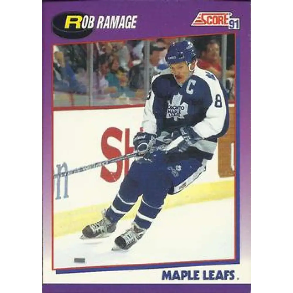 1991-92 Score American #233 Rob Ramage NM-MT Toronto Maple Leafs Hockey Card  Image 1