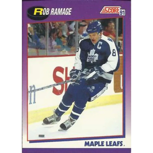 1991-92 Score American #233 Rob Ramage NM-MT Toronto Maple Leafs Hockey Card  Image 1