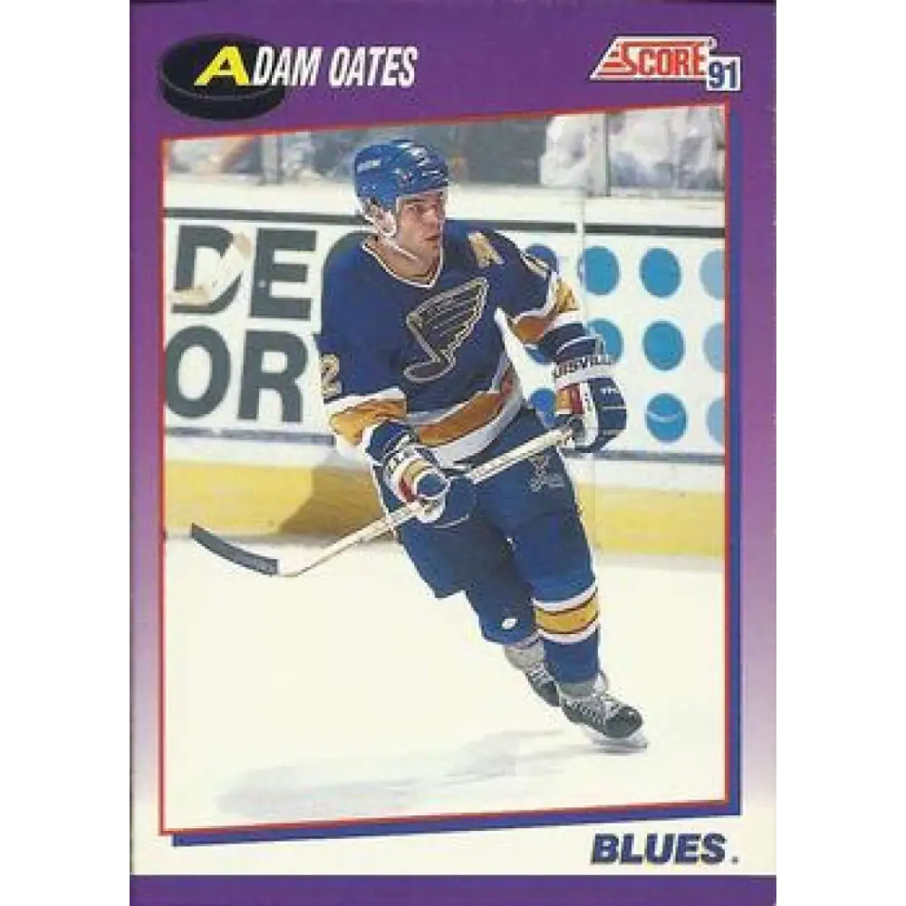 1991-92 Score American #238 Adam Oates NM-MT St. Louis Blues Hockey Card  Image 1