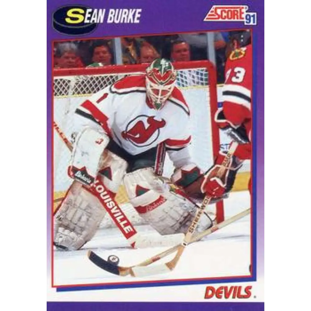 1991-92 Score American #245 Sean Burke NM-MT New Jersey Devils Hockey Card  Image 1