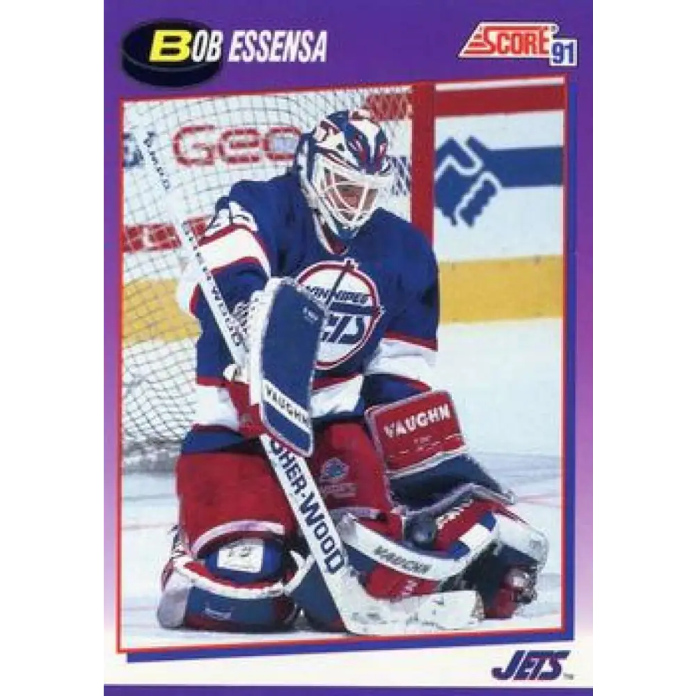 1991-92 Score American #251 Bob Essensa NM-MT Winnipeg Jets Hockey Card  Image 1