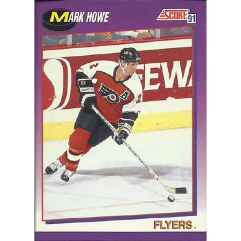 1991-92 Score American #252 Mark Howe NM-MT Philadelphia Flyers Hockey Card  Image 1