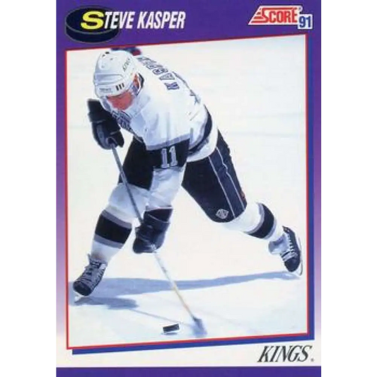 1991-92 Score American #256 Steve Kasper NM-MT Los Angeles Kings Hockey Card  Image 1