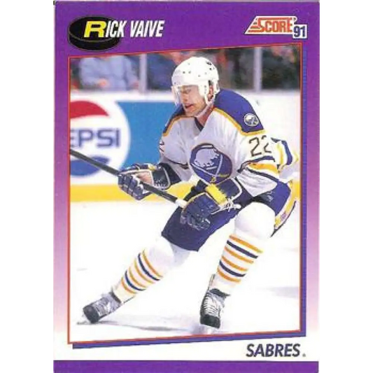 1991-92 Score American #26 Rick Vaive NM-MT Buffalo Sabres Hockey Card  Image 1