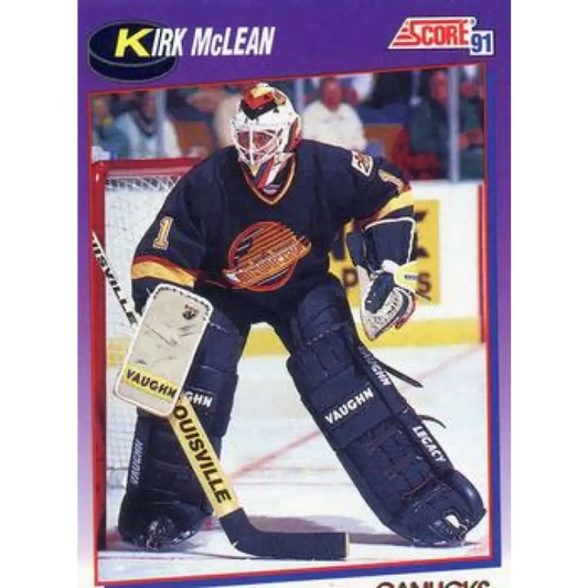 1991-92 Score American #261 Kirk McLean NM-MT Vancouver Canucks Hockey Card  Image 1