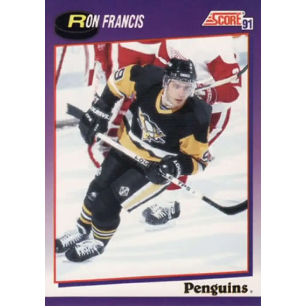 1991-92 Score American #267 Ron Francis NM-MT Pittsburgh Penguins Hockey Card  Image 1