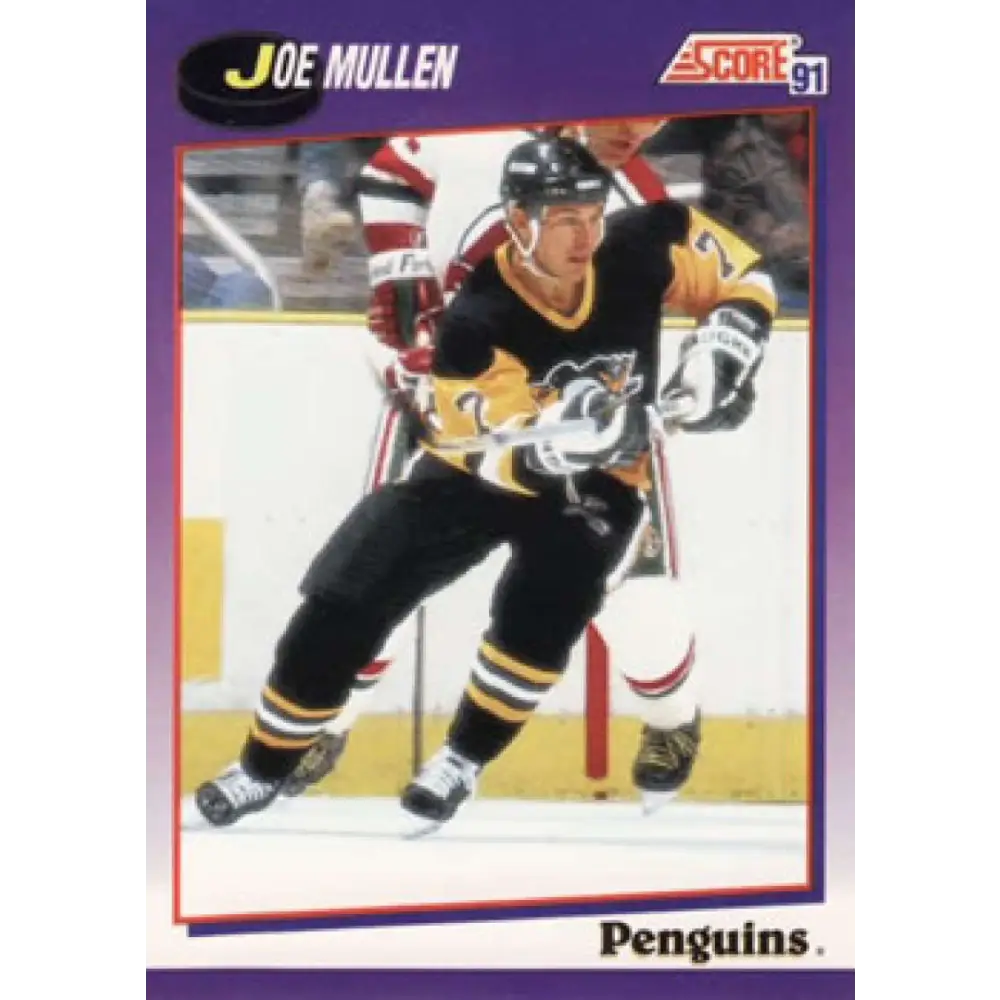 1991-92 Score American #268 Joe Mullen NM-MT Pittsburgh Penguins Hockey Card  Image 1