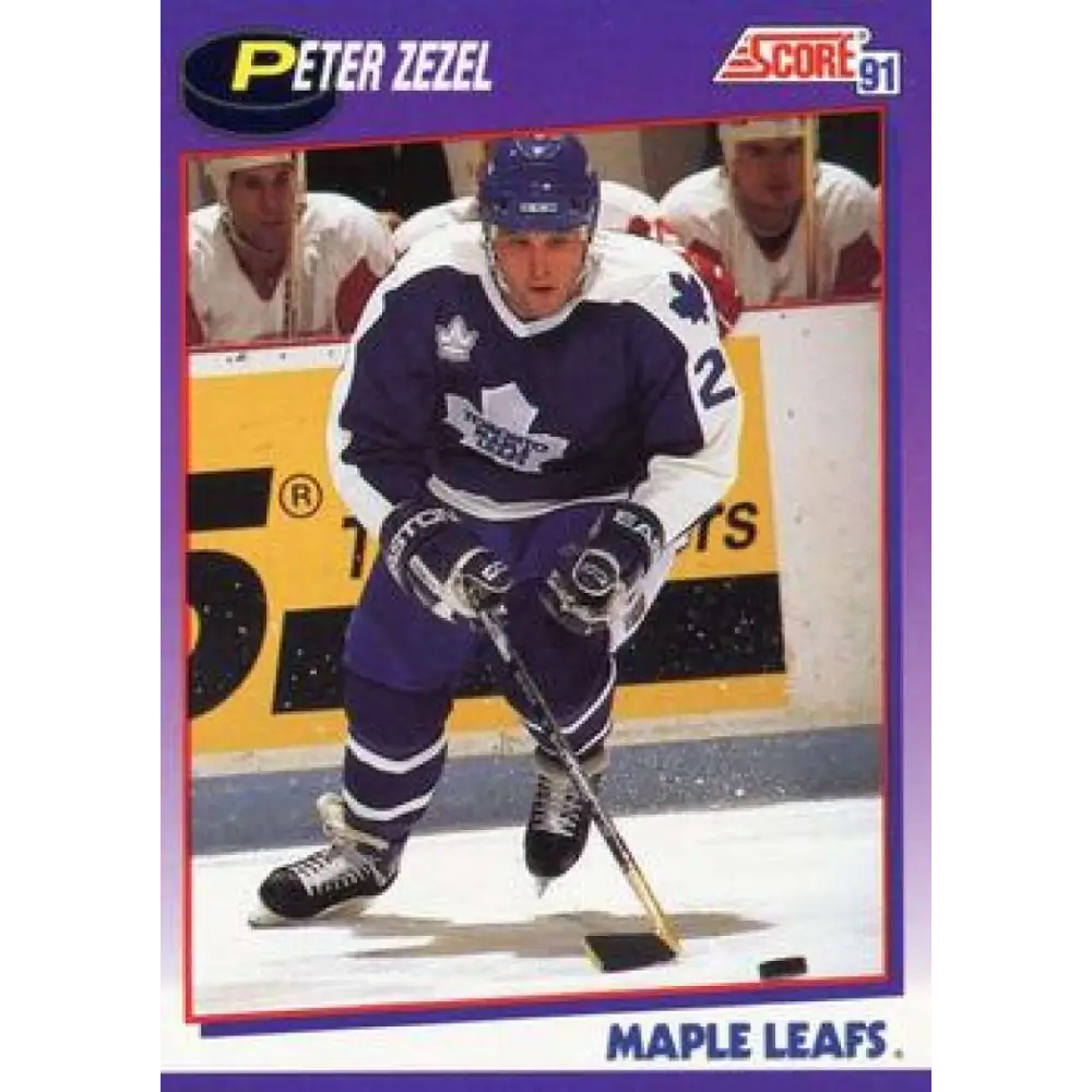 1991-92 Score American #269 Peter Zezel NM-MT Toronto Maple Leafs Hockey Card  Image 1