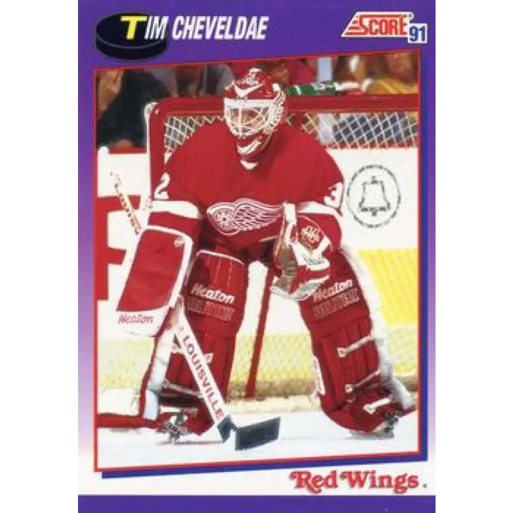 1991-92 Score American #272 Tim Cheveldae NM-MT Detroit Red Wings Hockey Card  Image 1