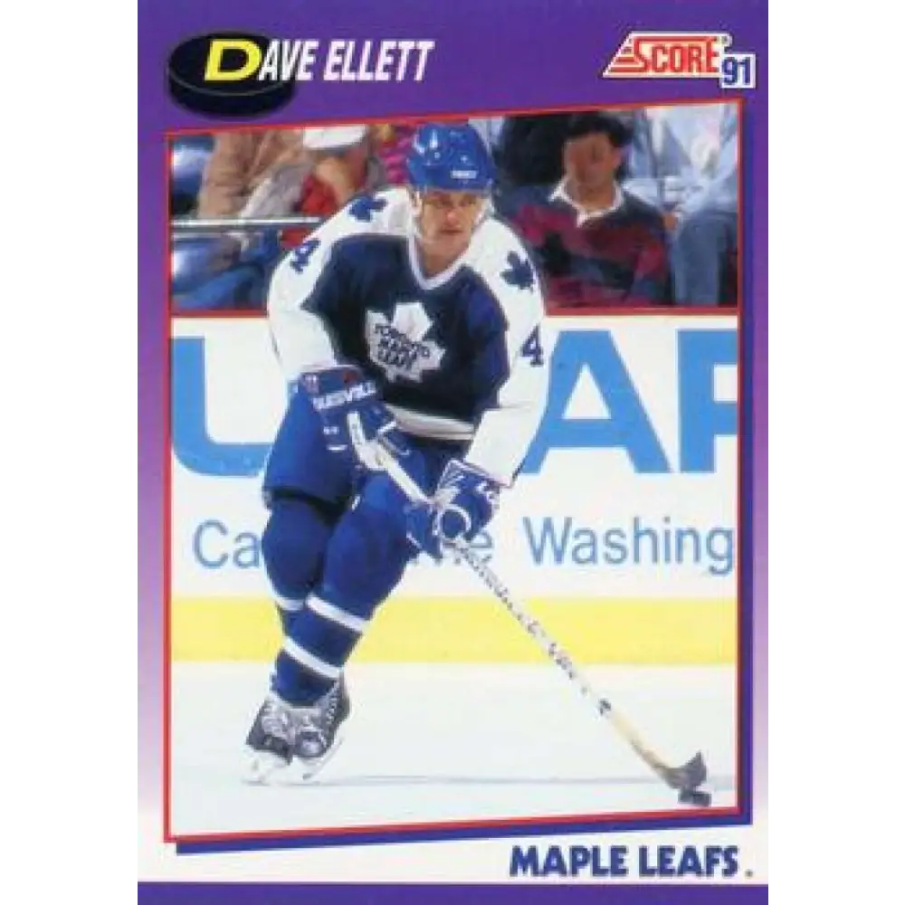 1991-92 Score American #275 Dave Ellett NM-MT Toronto Maple Leafs Hockey Card  Image 1