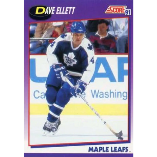 1991-92 Score American #275 Dave Ellett NM-MT Toronto Maple Leafs Hockey Card  Image 1