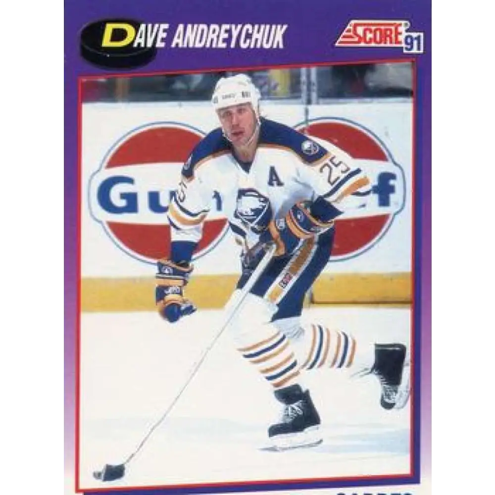 1991-92 Score American #277 Dave Andreychuk NM-MT Buffalo Sabres Hockey Card  Image 1