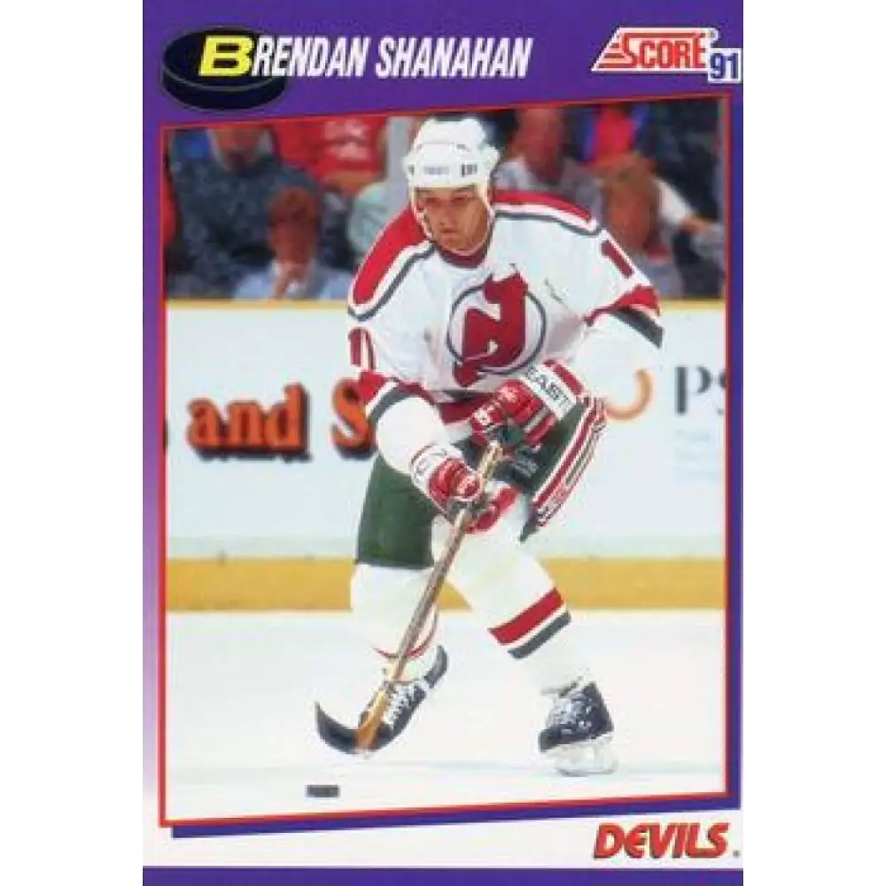 1991-92 Score American #286 Brendan Shanahan NM-MT New Jersey Devils Hockey Card  Image 1