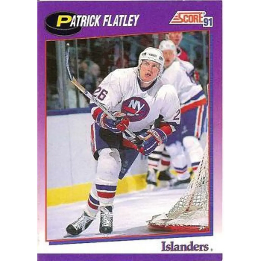 1991-92 Score American #29 Pat Flatley NM-MT New York Islanders Hockey Card  Image 1