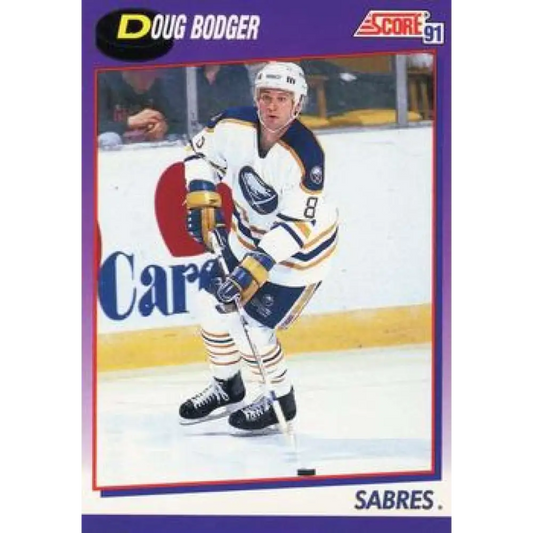 1991-92 Score American #297 Doug Bodger NM-MT Buffalo Sabres Hockey Card  Image 1