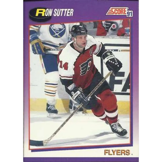 1991-92 Score American #298 Ron Sutter NM-MT Philadelphia Flyers Hockey Card  Image 1