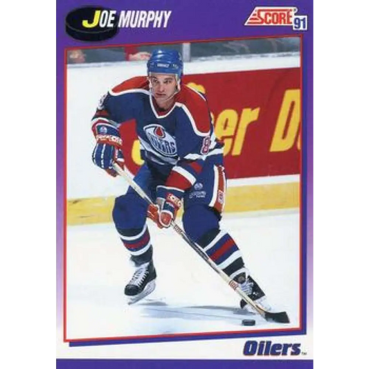 1991-92 Score American #299 Joe Murphy NM-MT Edmonton Oilers Hockey Card  Image 1